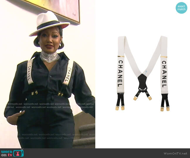 WornOnTV: Garcelle's white Chanel suspenders on The Real Housewives of  Beverly Hills, Garcelle Beauvais