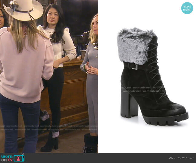 Charles David Gutsy Bootie worn by Crystal Kung Minkoff on The Real Housewives of Beverly Hills