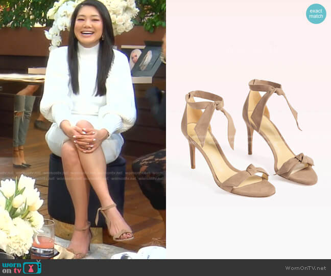 Alexandre Birman Clarita 75 Cameo Sandal worn by Crystal Kung Minkoff on The Real Housewives of Beverly Hills