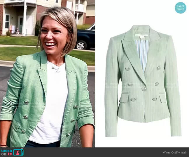 Veronica Beard Diego Linen Blend Dickey Jacket worn by Dylan Dreyer on Today