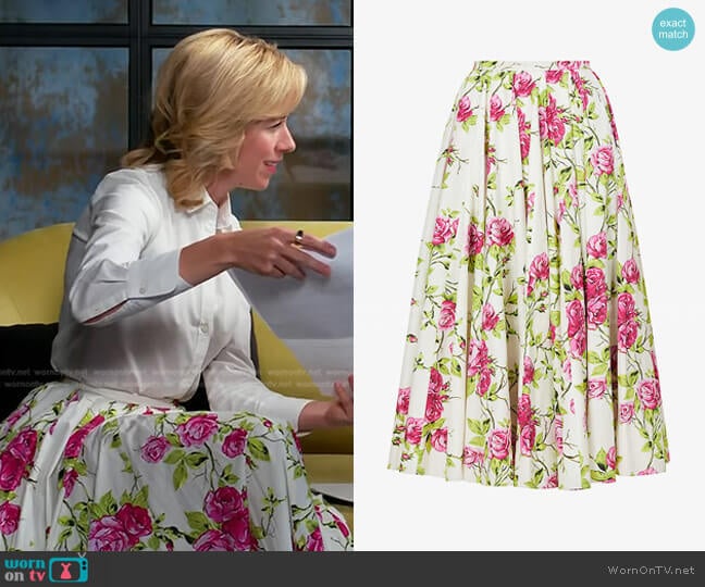  Rhea Floral Skirt Emilia Wickstead