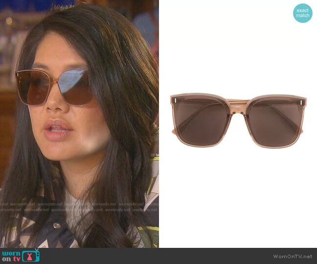 Gentle Monster Frida BRC1 Oversized Frame Sunglasses worn by Crystal Kung Minkoff on The Real Housewives of Beverly Hills