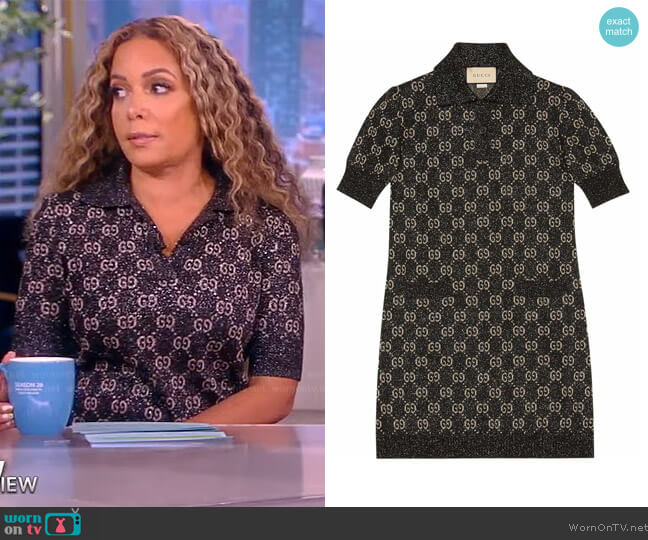 Gucci GG knit dress worn by Sunny Hostin on The View