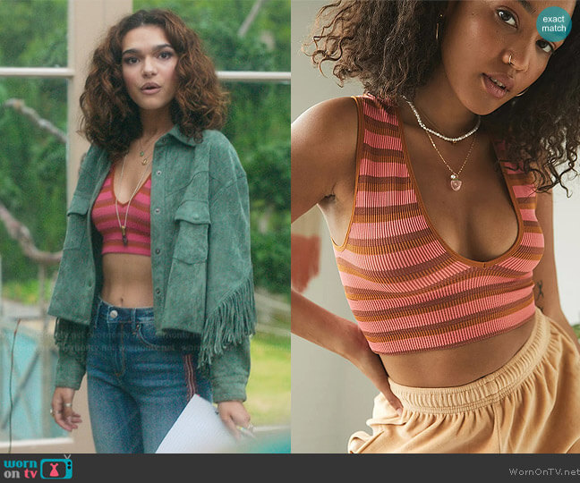 Urban Outfitters Josie V-neck Top worn by Flora (Paulina Chavez) on Fate The Winx Saga
