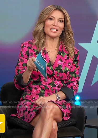 Kit’s floral blazer dress on Access Daily