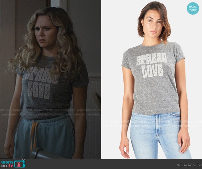 Mother Denim Boxy Goodie Classic T-Shirt worn by Courtney Whitemore (Brec Bassinger) on Stargirl