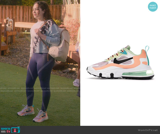 Nike Air Max 270 React SE Sneakers worn by Samantha LaRusso (Mary Mouser) on Cobra Kai