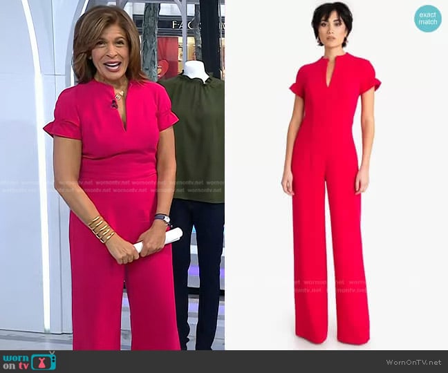 WornOnTV: Hoda’s pink short sleeve jumpsuit on Today | Hoda Kotb ...