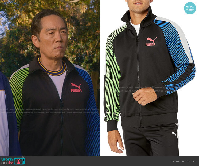 Puma Dazed T7 Track Jacket worn by Chozen Toguchi (Yuji Don Okumoto) on Cobra Kai