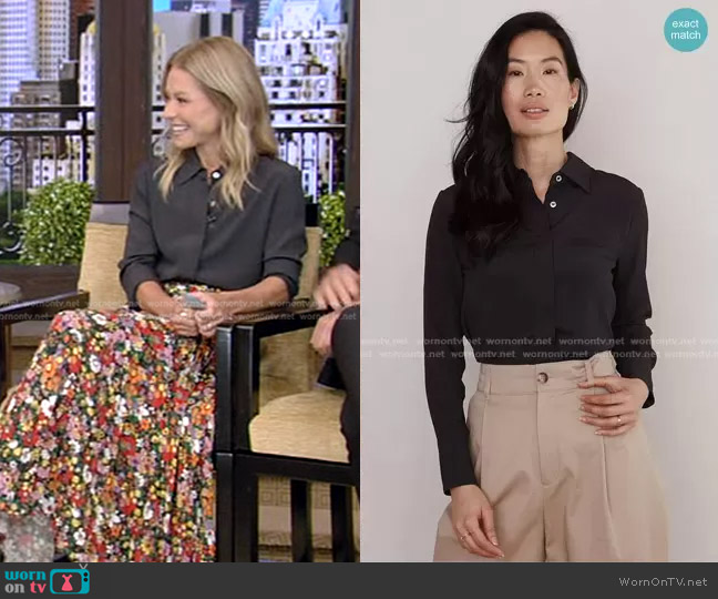 Numi The Simone Blouse worn by Kelly Ripa on Live with Kelly and Mark