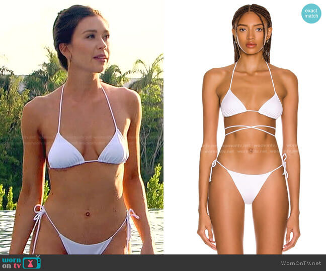 Tropic of C Praia Long Cord Bikini Top and Bottom worn by Gabriela Windey on The Bachelorette