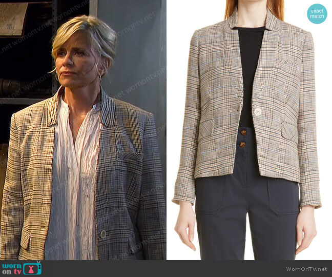 Veronica Beard Orchid Dickey Jacket worn by Kayla Brady (Mary Beth Evans) on Days of our Lives