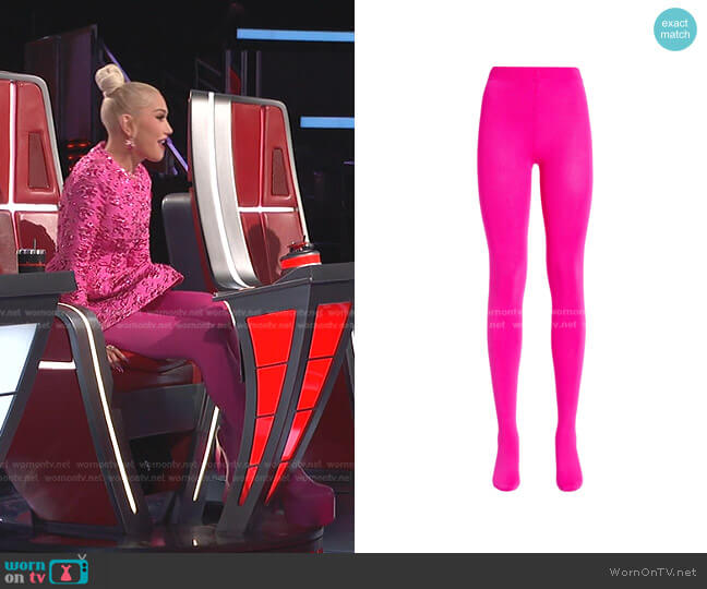 Valentino Garavani Knit Tights worn by Gwen Stefani on The Voice