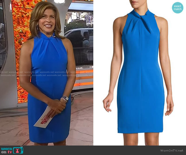 WornOnTV: Hoda’s blue twist neck dress on Today | Hoda Kotb | Clothes ...