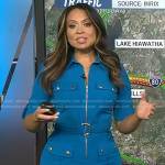 Adelle’s blue belted utility dress on Today