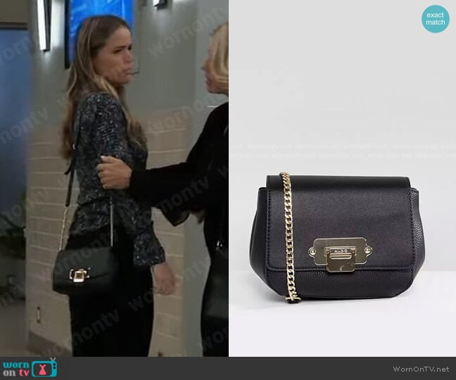 Aldo Morrison Crossbody Bag worn by Sasha Gilmore (Sofia Mattsson) on General Hospital