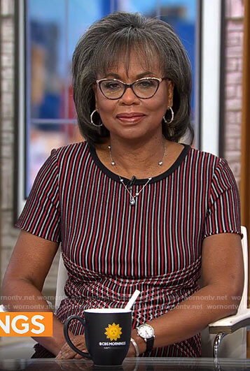 Anita Hill’s striped dress on CBS Mornings