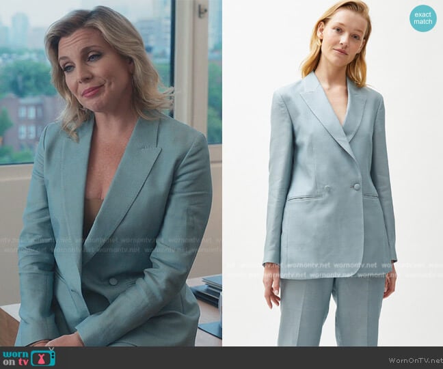 Billy Reid Jeanne Jacket and Pants worn by June Diane Raphael (June Diane Raphael) on Everythings Trash