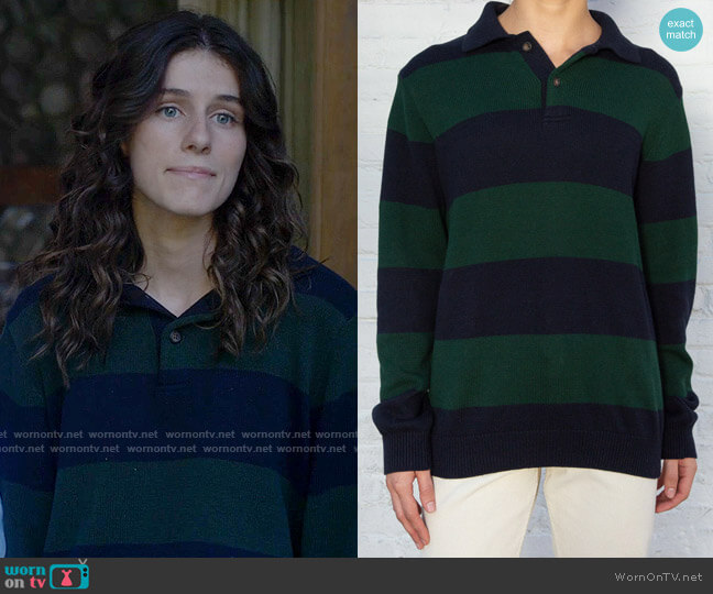 Brandy Melville Katiana Striped Sweater worn by Finn (Olivia Rouyre) on American Horror Stories