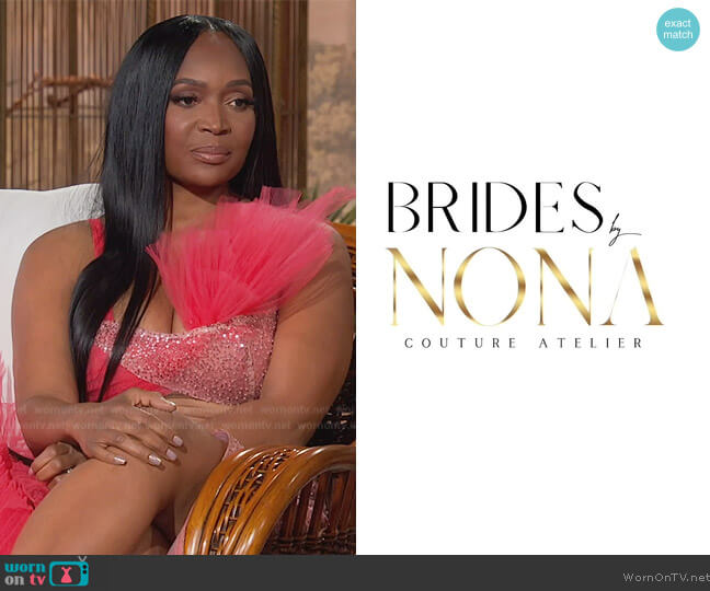 Brides by Nona Custom Dress worn by Marlo Hampton on The Real Housewives of Atlanta