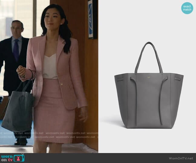 Celine Medium Cabas Phantom Tote worn by Ingrid Yun (Arden Cho) on Partner Track