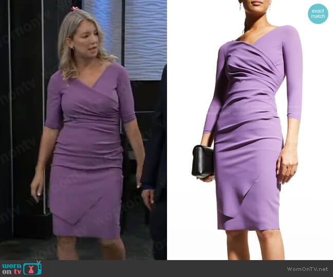 Chiara Boni La Petite Robe Calantine Dress worn by Nina Reeves (Cynthia Watros) on General Hospital