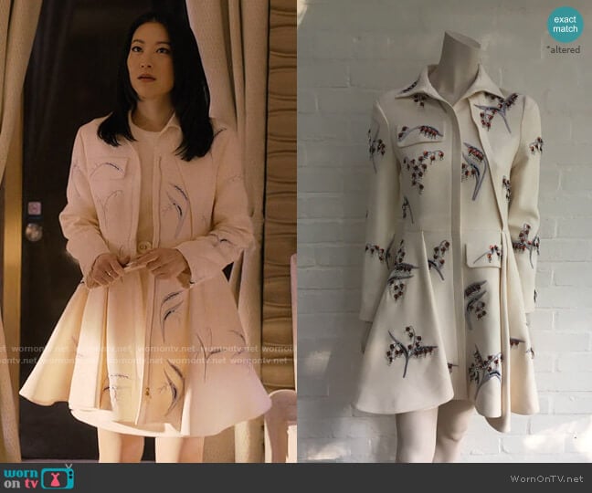 Christian Dior Fall 2016 Collection Coat worn by Ingrid Yun (Arden Cho) on Partner Track