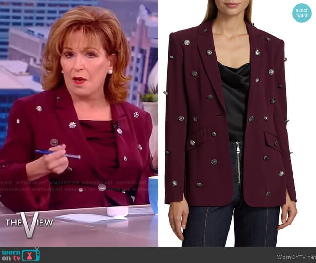 Cinq a Sept Cheyenne Single-Breasted Blazer worn by Joy Behar on The View