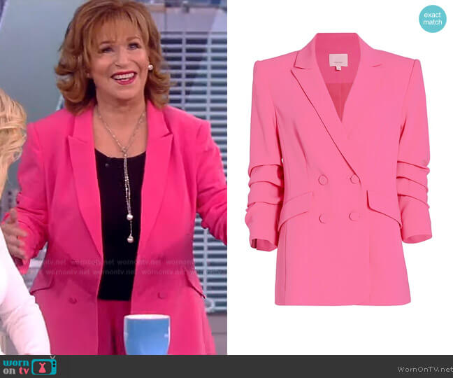 Cinq a Sept Kris Ruched Sleeve Blazer worn by Joy Behar on The View