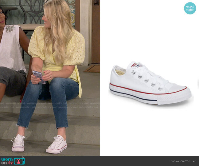 Converse Chuck Taylor® All Star® Low Top Sneaker worn by Gemma (Beth Behrs) on The Neighborhood
