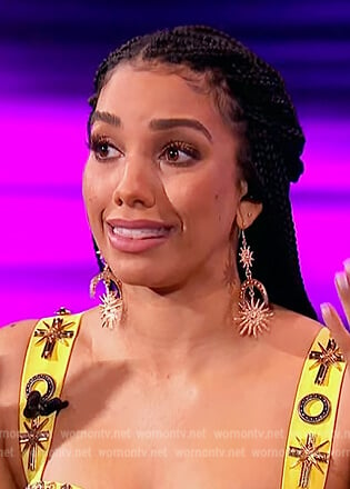 Corinne's statement earrings on Beat Shazam