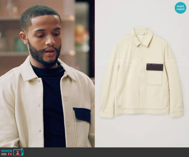 COS Jersey Twill Shirt Jacket worn by Micah West (Nicholas L. Ashe) on Queen Sugar