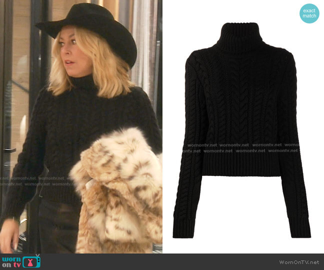 Dolce & Gabbana Cashmere Cable-Knit Jumper worn by Sutton Stracke on The Real Housewives of Beverly Hills