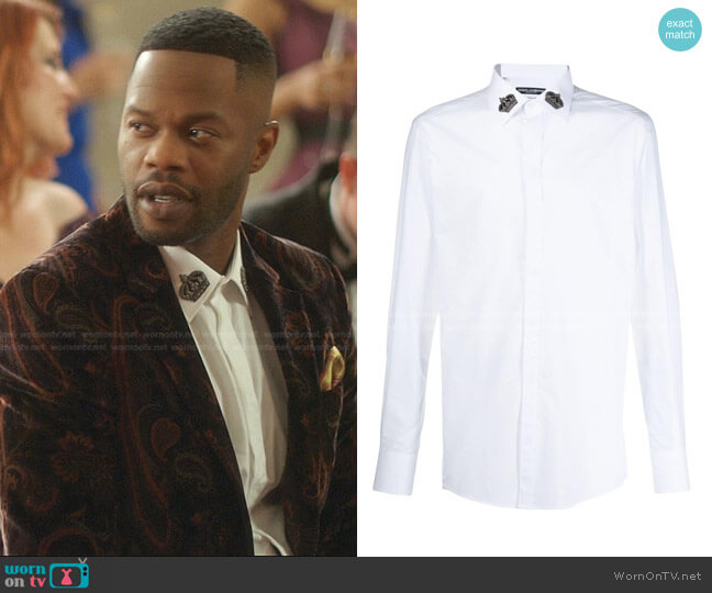 Dolce & Gabbana Long Sleeve Shirt worn by Jeff Colby (Sam Adegoke) on Dynasty