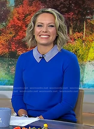 Dylan’s blue collared sweater on Today