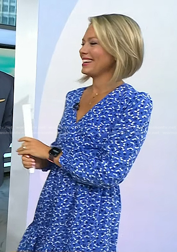 Dylan’s blue floral dress on Today