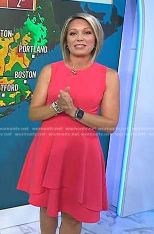 Dylan's pink fit and flare dress on Today