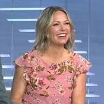 Dylan's pink floral midi dress on Today