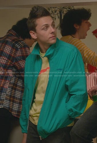 WornOnTV: Eli's green hoodie on Cobra Kai