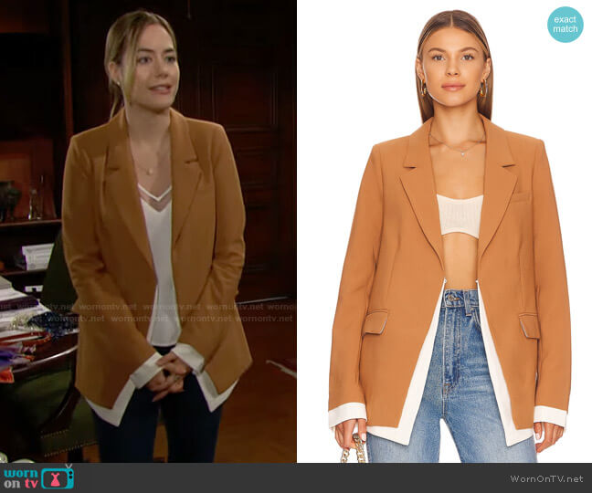Favorite Daughter The Kelly Blazer worn by Hope Logan (Annika Noelle) on The Bold and the Beautiful