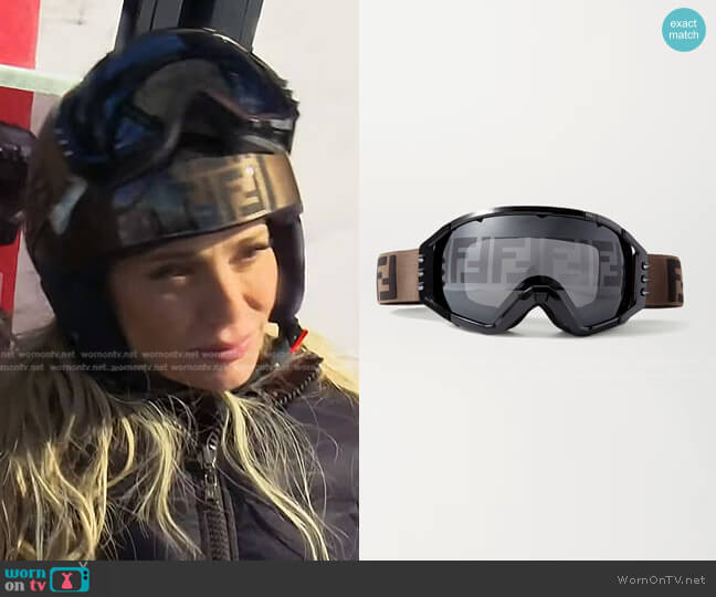 Fendi Studded Ski Goggles worn by Dorit Kemsley on The Real Housewives of Beverly Hills