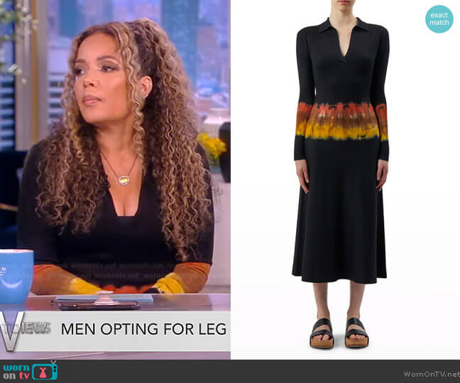 WornOnTV: Sunny’s black tie dye dress on The View | Sunny Hostin ...