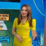 Ginger’s yellow belted jumpsuit on Good Morning America