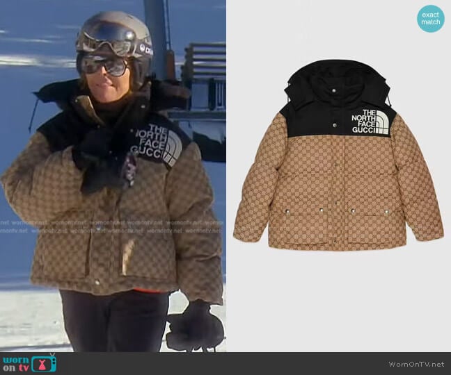 The North Face x Gucci Padded Jacket worn by Lisa Rinna on The Real Housewives of Beverly Hills