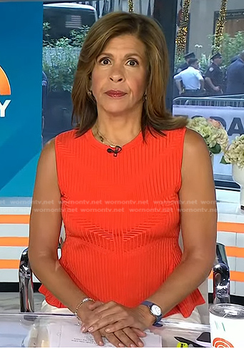 WornOnTV: Hoda's red Kansas City LVII Patch Jersey on Today, Hoda Kotb