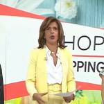 Hoda’s yellow blazer and belted pants on Today