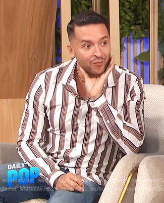 Jai Rodriguez’s striped shirt on E! News Daily Pop