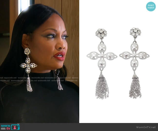 Jenny Dayco Star Crossed Earrings worn by Garcelle Beauvais on The Real Housewives of Beverly Hills