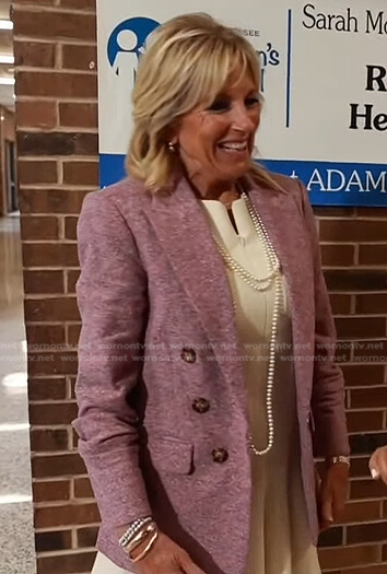 Jill Biden’s pink double breasted blazer on Today