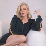 Khloe’s black Balenciaga hoodie on The Kardashians